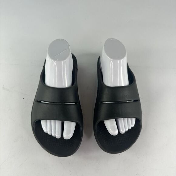 OOFOS OOahh Sport Slide Sandal Women's US 9 Black Recovery Shoes - Picture 4 of 10